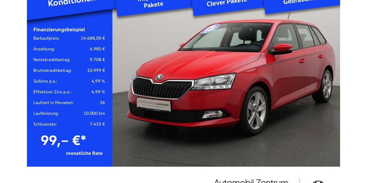 Skoda Fabia 16.702 km 14.688 € Leverkusen 51379