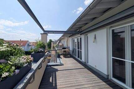 Wohnen über den Dächern: Stilvolle 2-Zimmer-Wohnung mit Süd- & Nordterrasse in bester Allacher Lage 2 zimmer