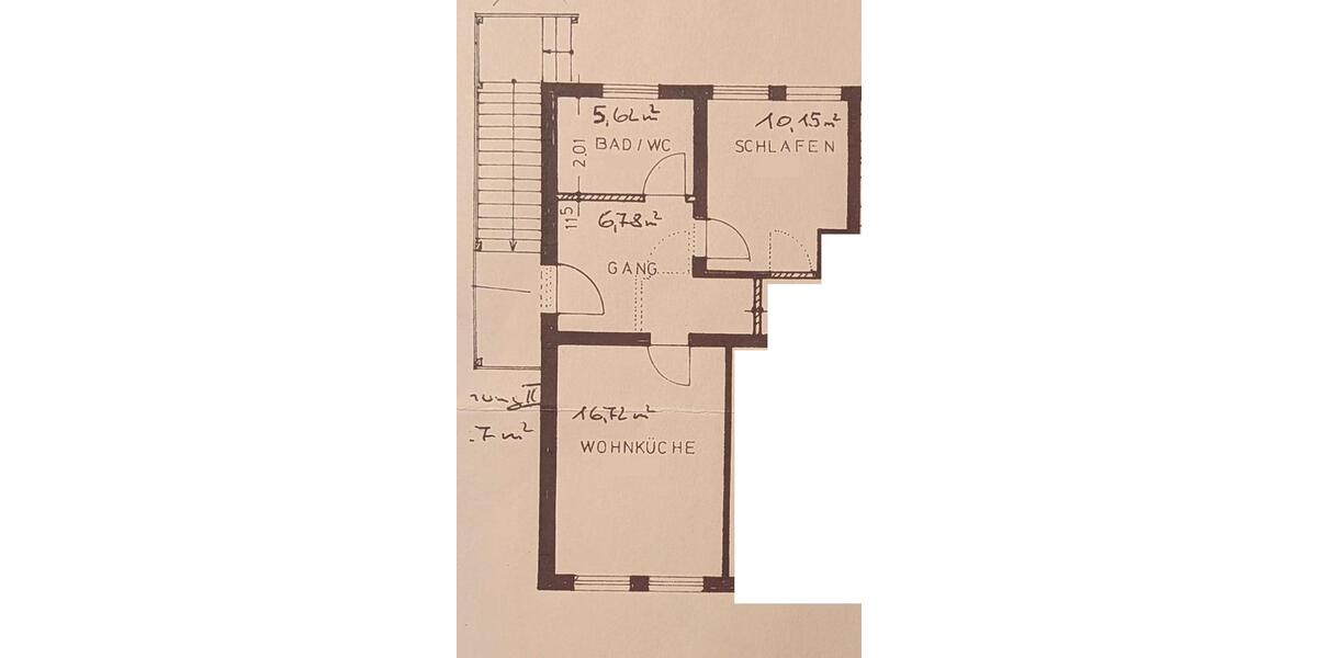 Etagenwohnung Kirchanschöring - 2 Zimmer, 39 m&sup2;, 550&euro; | Angebot:26205310