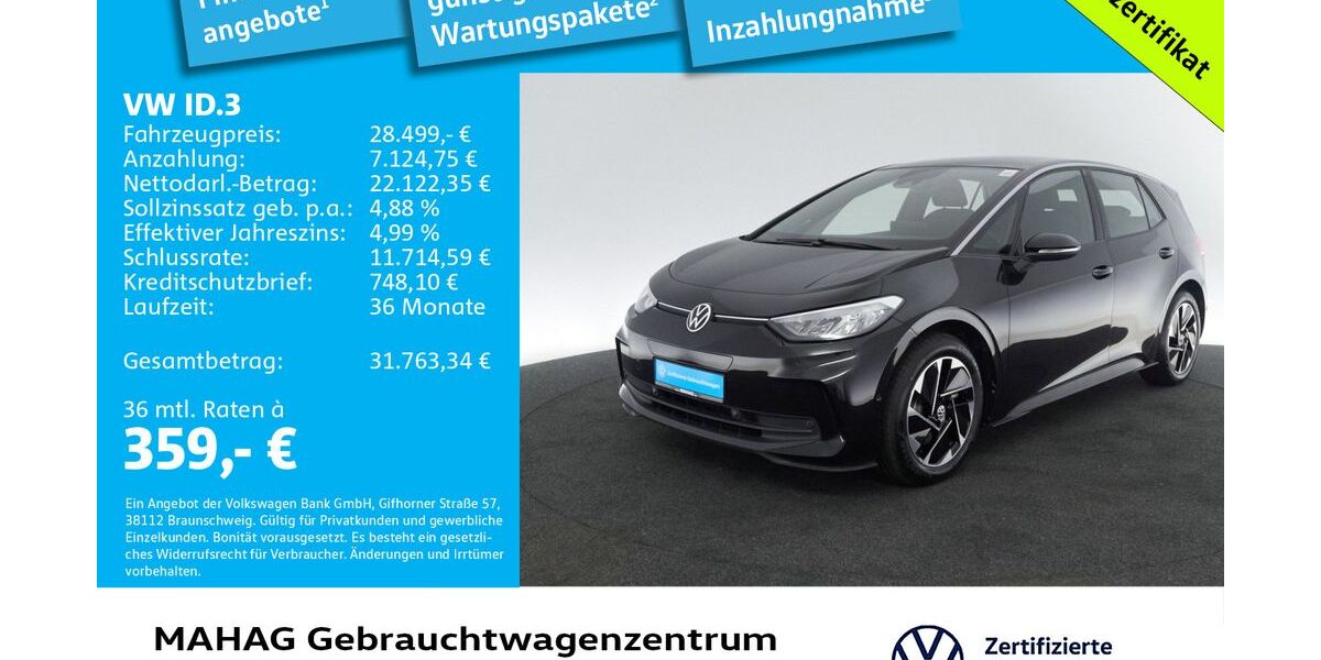 VW ID.3 17.400 km 28.210 € München 80935