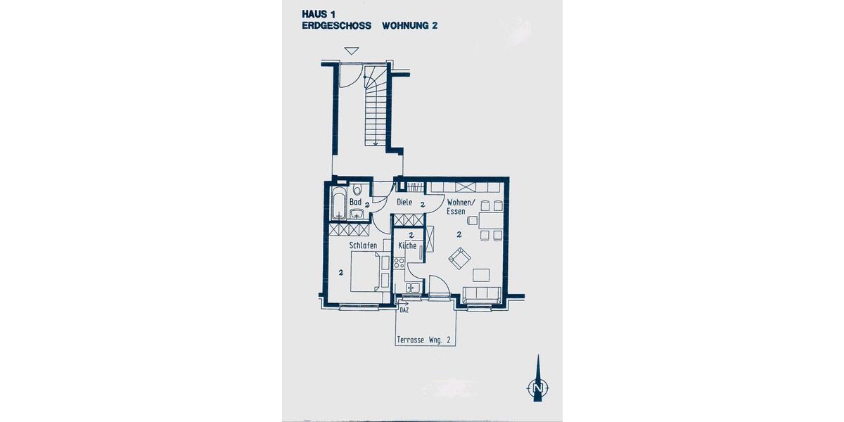 Erdgeschoßwohnung Bietigheim-Bissingen Bissingen - 2 Zimmer, 52 m&sup2;, 235.000&euro; | Angebot:26677161