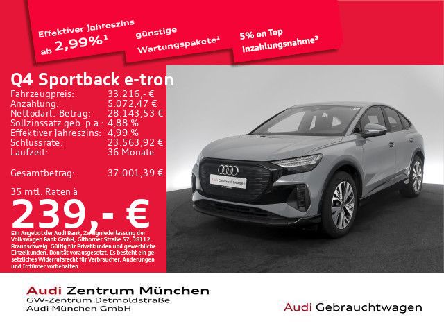 Audi Q4 e-tron 56.075 km 33.216 &euro; München 80935