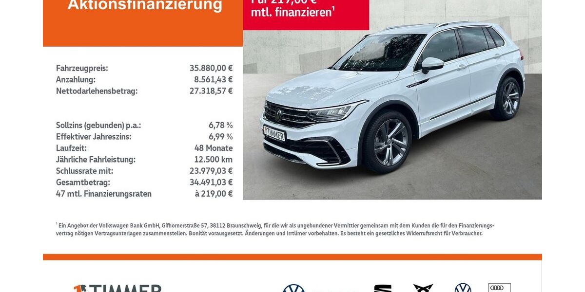 VW Tiguan 33.999 km 35.880 &euro; Rheine 48432
