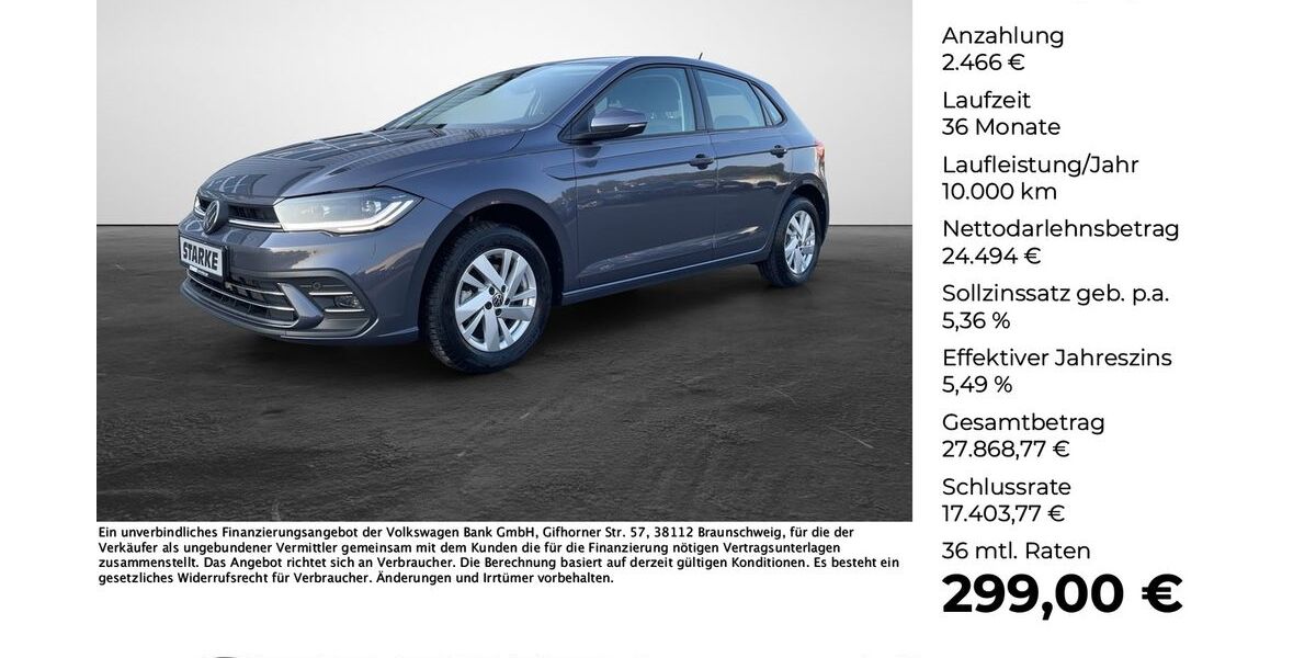 VW Polo 15.291 km 26.960 &euro; Vechta 49377