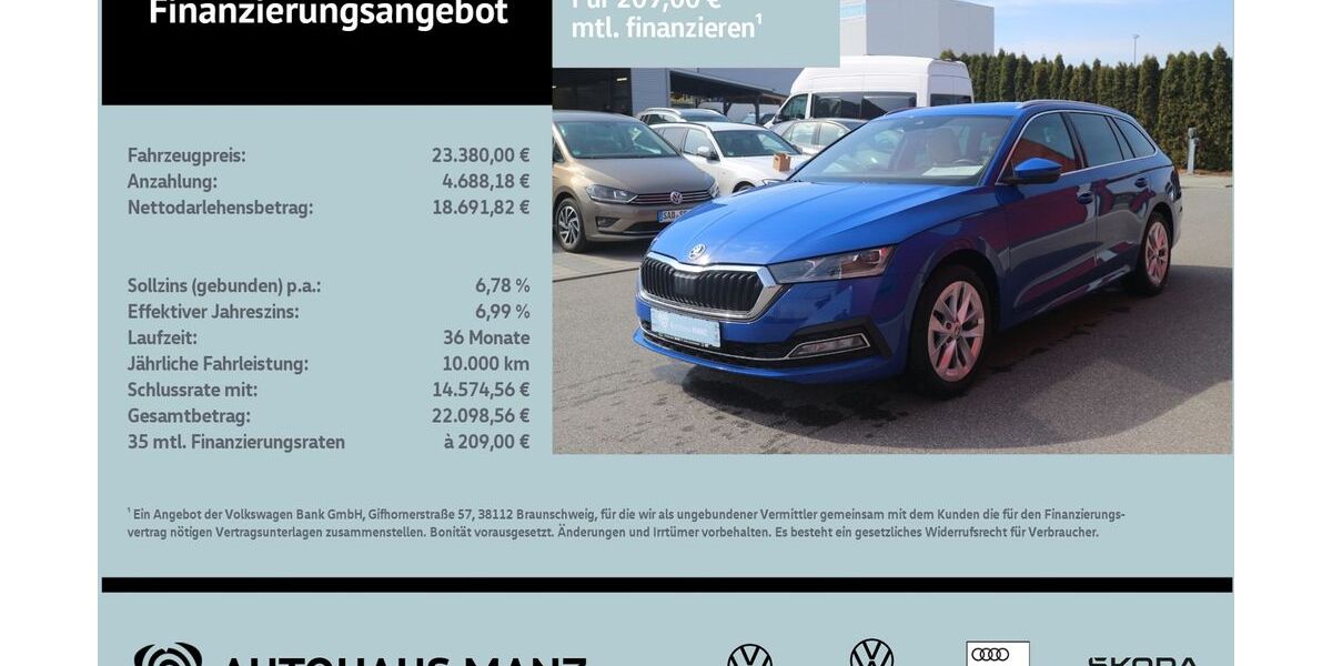 Skoda Octavia 55.261 km 22.679 &euro; Schwarzenfeld 92521