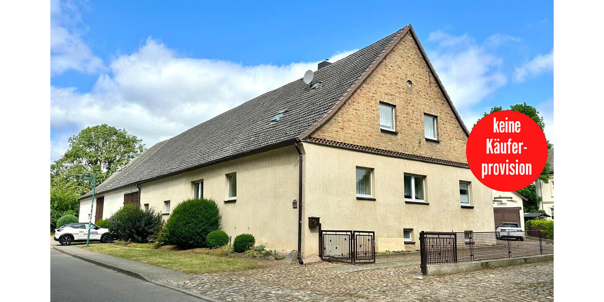 HORN IMMOBILIEN ++ ehemaliges Gründerhaus mit großem Grundstück, Milow bei Strasburg - Bauernhaus, Landhaus Uckerland / Milow Milow | Angebot:27265526