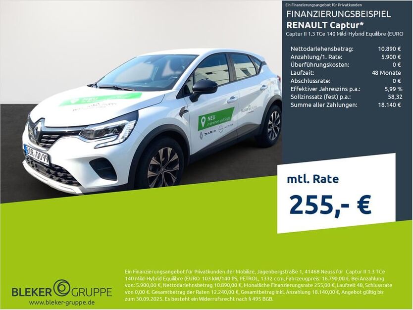Renault Captur 21.551 km 15.890 € Stuhr 28816