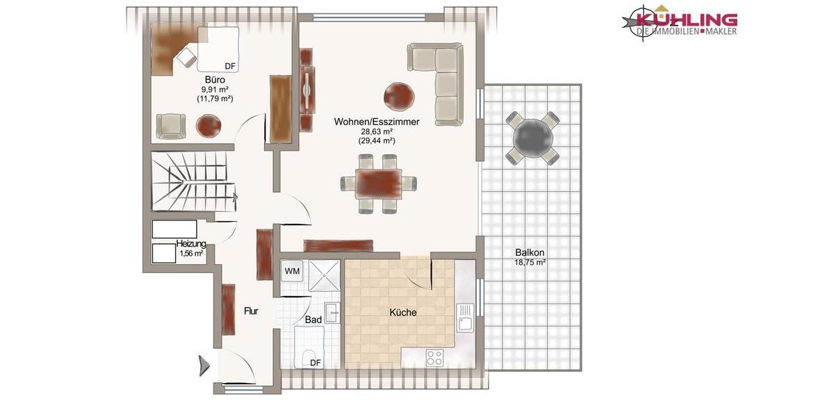 Gepflegte Maisonette Wohnung im Herzen von Dinklage! (WHG 3) 3 zimmer