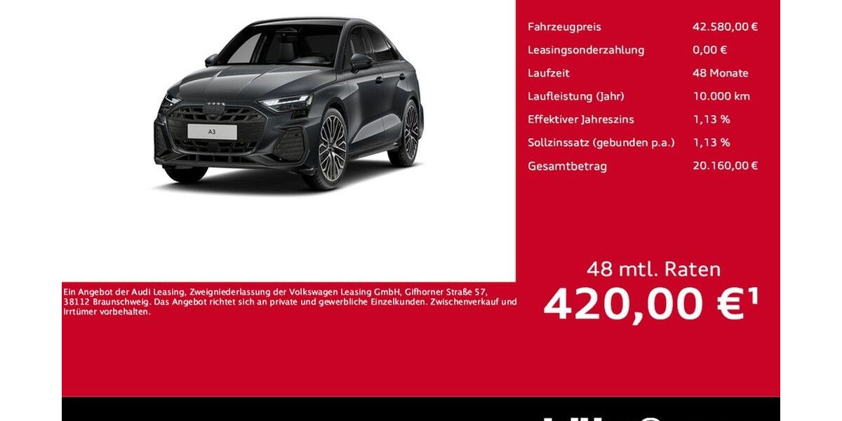 Audi A3 10.900 km 42.580 &euro; Trier 54292