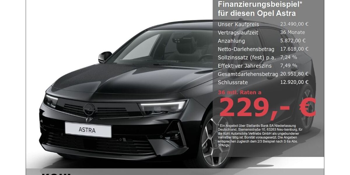 Opel Astra 17.750 km 23.490 &euro; Aachen 52078