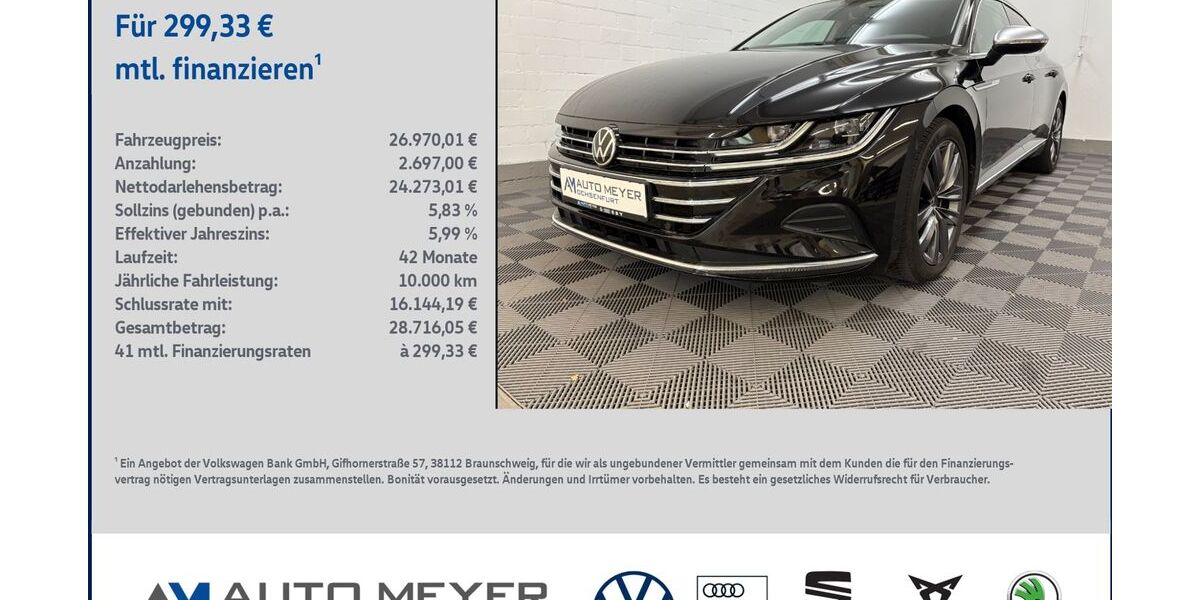 VW Arteon 44.940 km 26.970 &euro; Ochsenfurt 97199