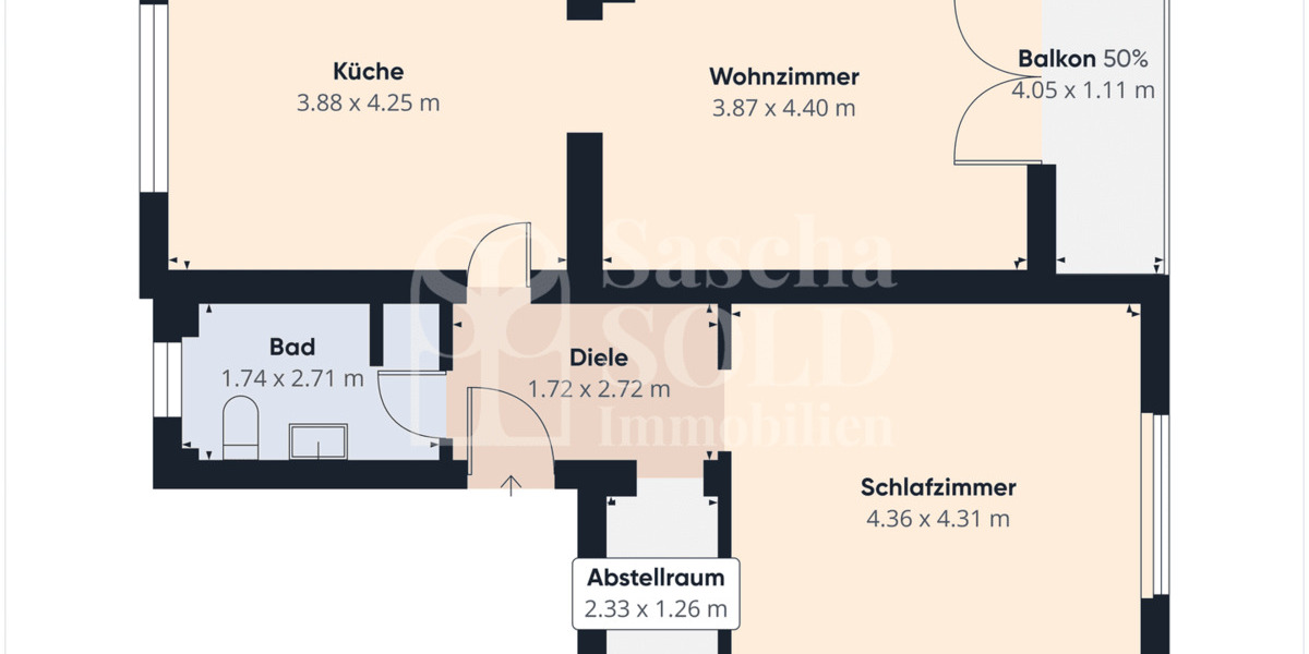 Erstbezug nach Sanierung - ab August - Helle 2-Zimmer-Wohnung mit Balkon und Panoramablick - Etagenwohnung Spiesen-Elversberg Elversberg | Angebot:26573144