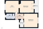 Erstbezug nach Sanierung - ab August - Helle 2-Zimmer-Wohnung mit Balkon und Panoramablick - Etagenwohnung Spiesen-Elversberg Elversberg | Angebot:26573144