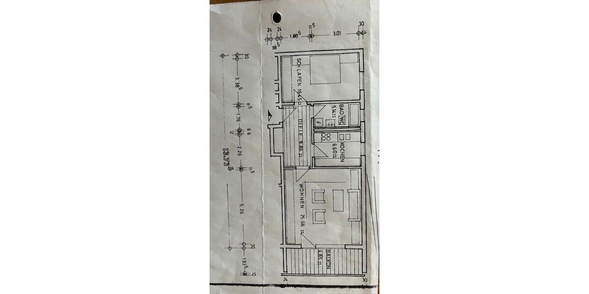 Etagenwohnung Freudenstadt - 2 Zimmer, 65 m&sup2;, 800&euro; | Angebot:25483461