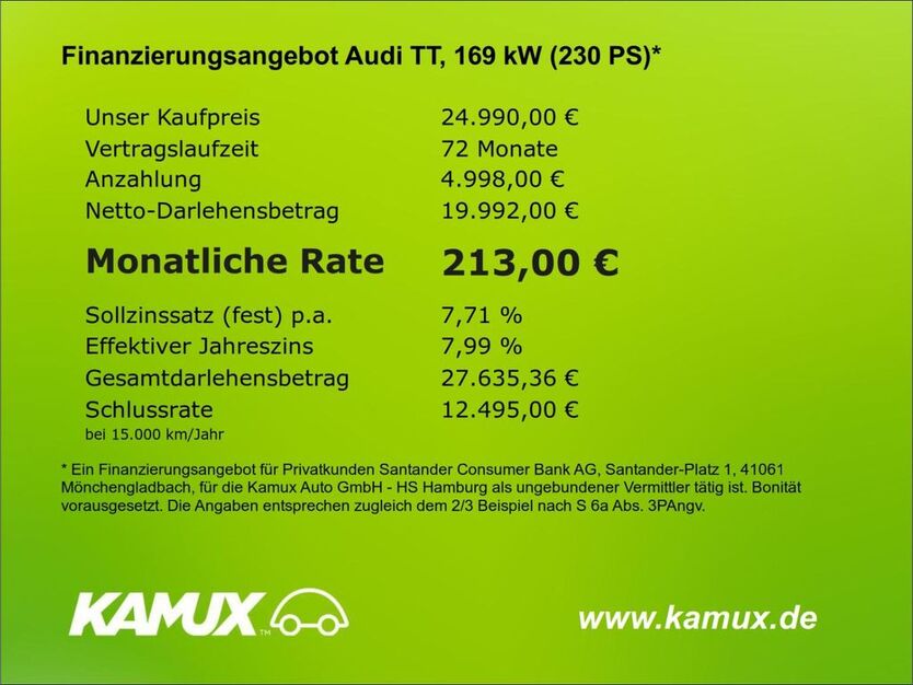 Audi TT 102.913 km 24.900 € Hamburg 22529