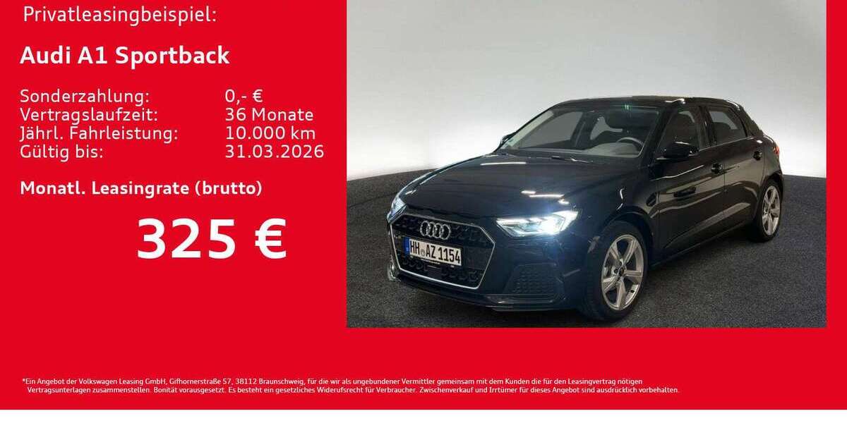 Audi A1 1.890 km 25.911 &euro; Hamburg 20537