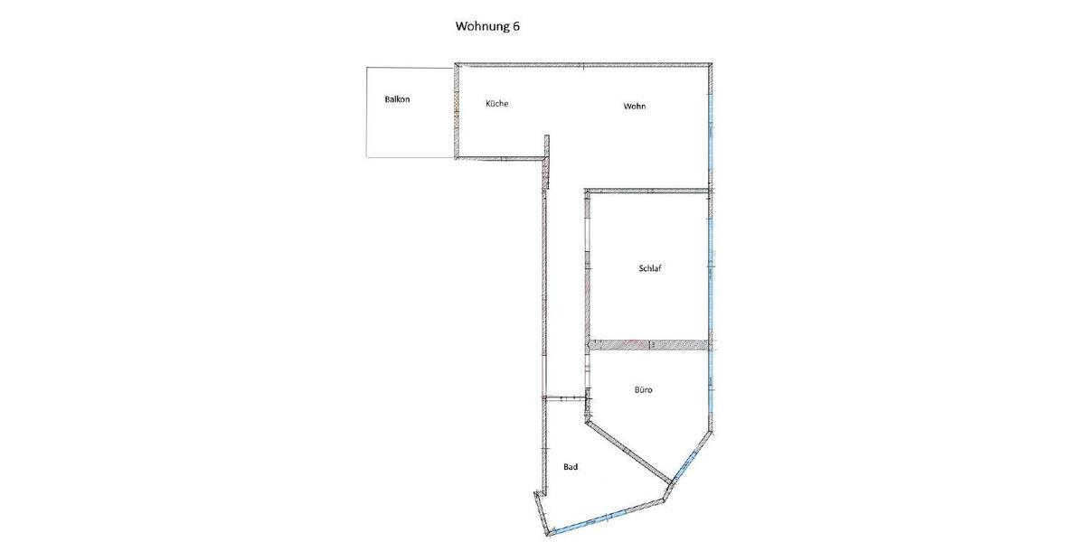 Etagenwohnung Leer (Ostfriesland) - 3 Zimmer, 62 m&sup2;, 876&euro; | Angebot:26394128