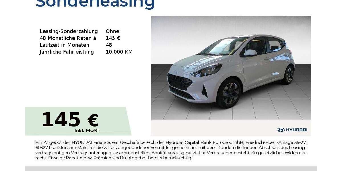 Hyundai i10 2.042 km 15.950 &euro; Fürth 90763