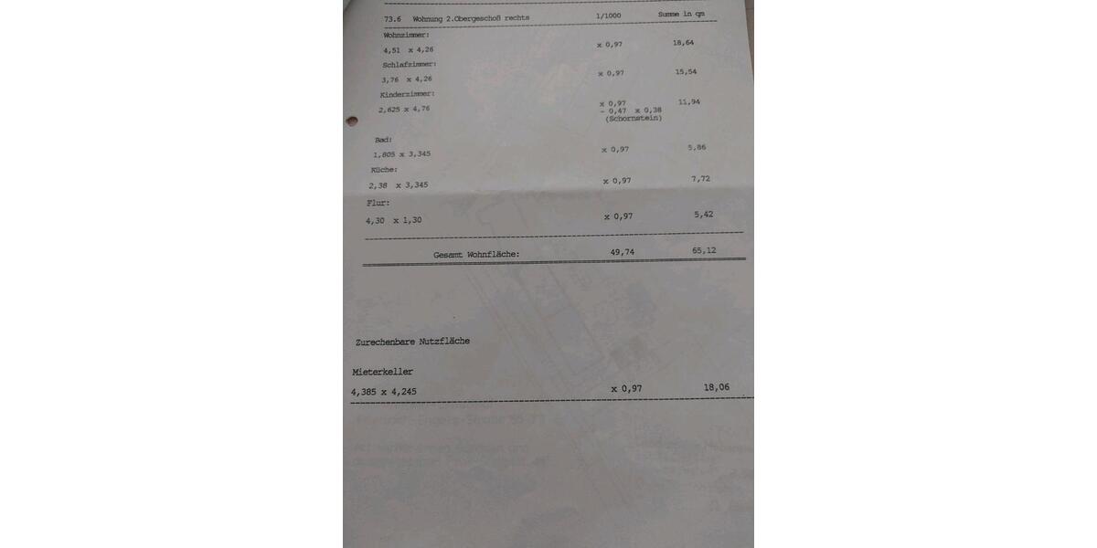 Wohnungsverkauf 3 zimmer