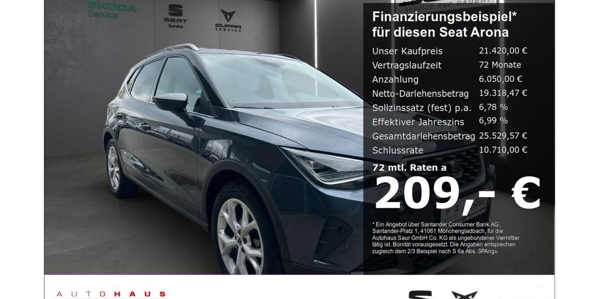 Seat Arona 51.580 km 20.880 &euro; Ulm 89077