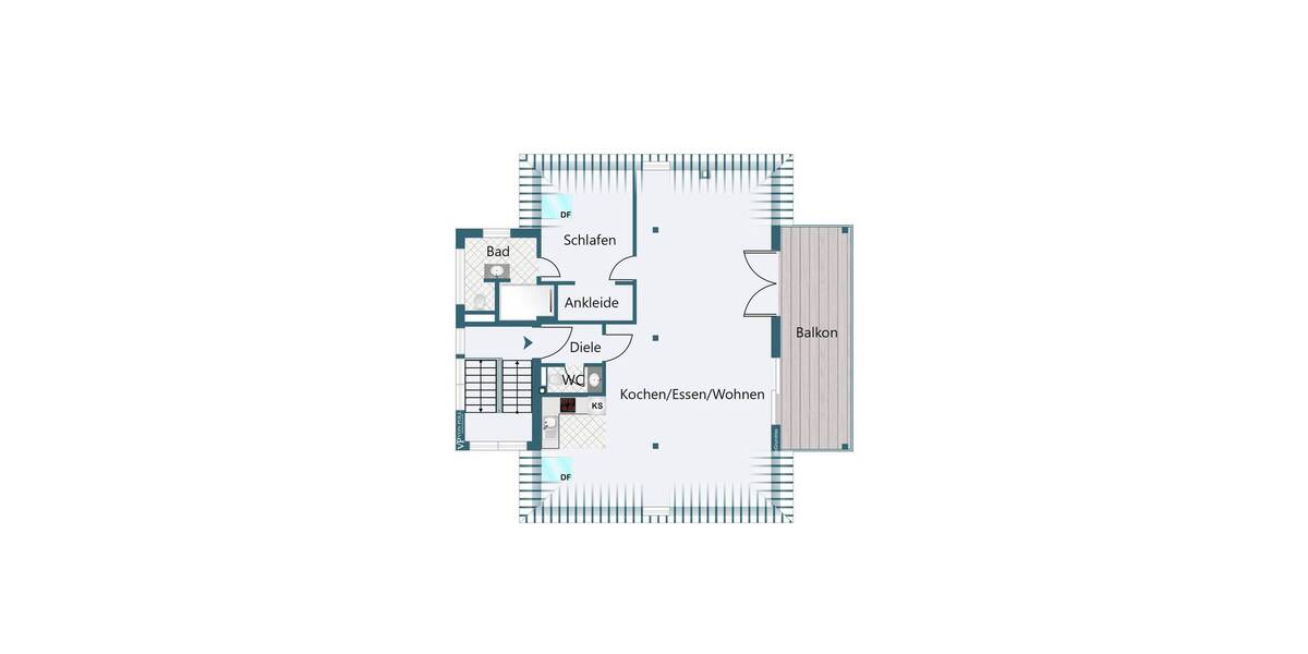 Etagenwohnung Landshut West - 2 Zimmer, 91 m&sup2;, 595.000&euro; | Angebot:26672695