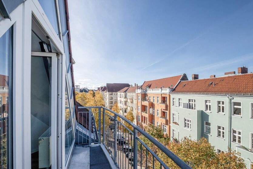 Studio-Apartment mit Balkon und Blick auf den Boddinplatz 1 zimmer