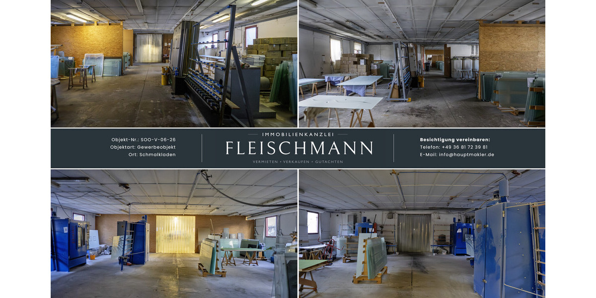 Gewerbeimmobilie mit PV-Potenzial – Hallenflächen, Infrastruktur & Energierendite - Gewerbeobjekt Schmalkalden | Angebot:25747161