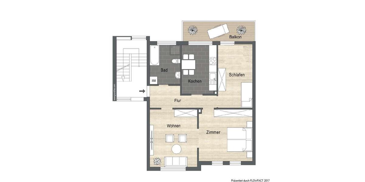 Etagenwohnung Wipperfürth - 3 Zimmer, 80 m&sup2;, 640&euro; | Angebot:25333066