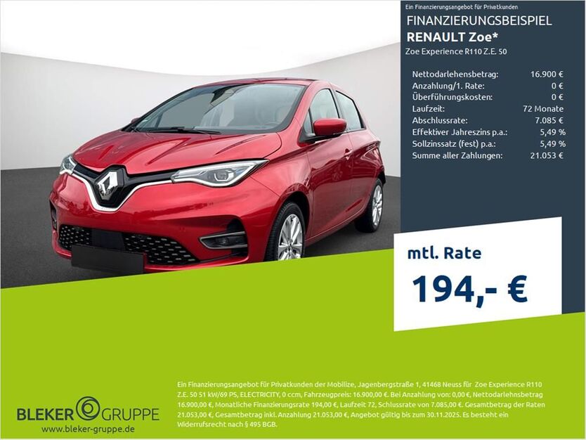 Renault ZOE 31.251 km 16.380 € Münster - Amelsbüren 48163
