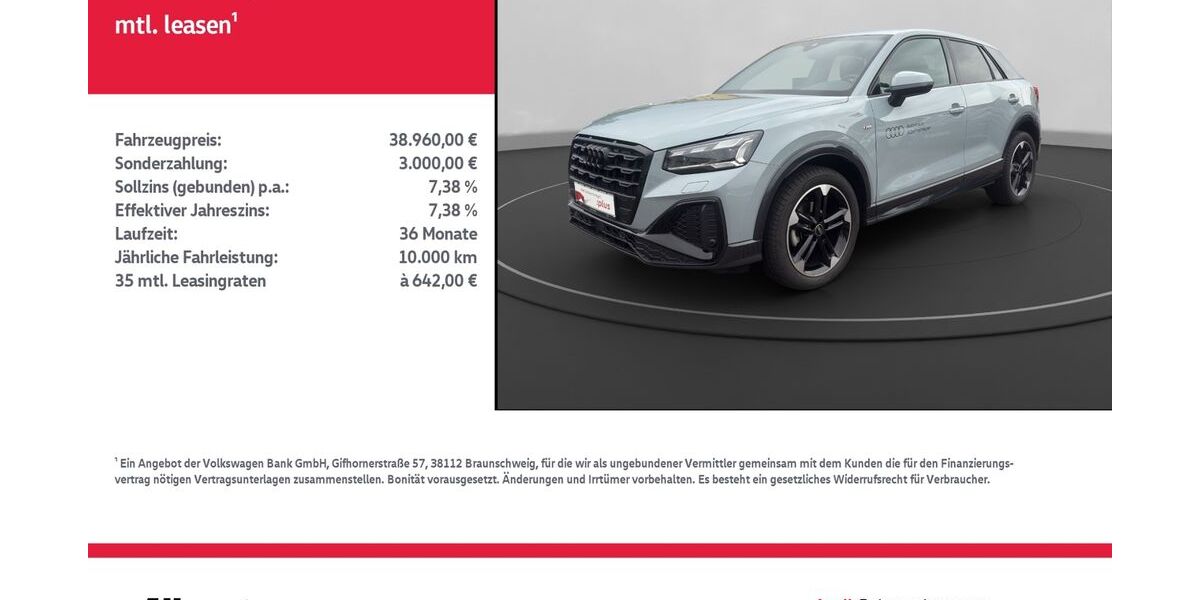 Audi Q2 22.814 km 38.960 &euro; Mühlhausen/Thüringen 99974