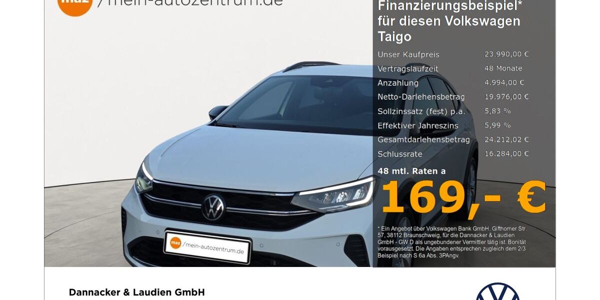 VW Taigo 11.886 km 22.920 &euro; Lüneburg 21337