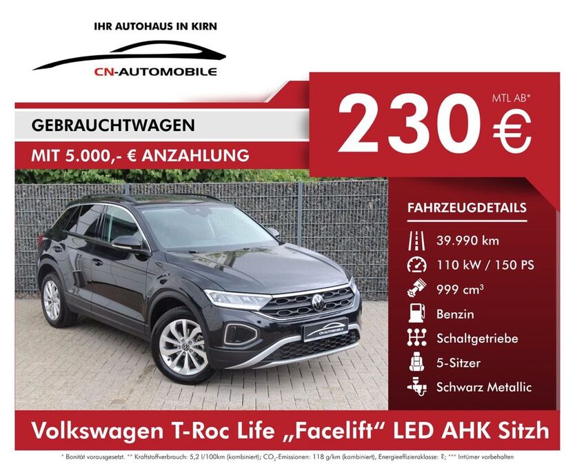 VW T-Roc 39.990 km 21.950 € Kirn 55606