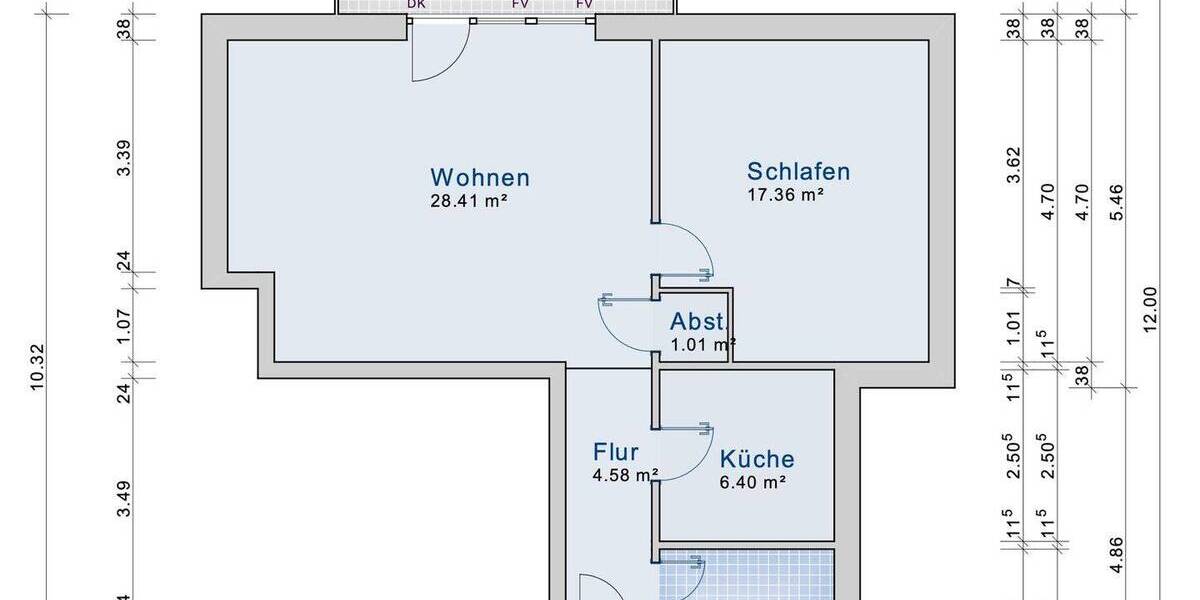 Etagenwohnung Schwerin Krebsförden - 2 Zimmer, 67 m&sup2;, 135.000&euro; | Angebot:26292924