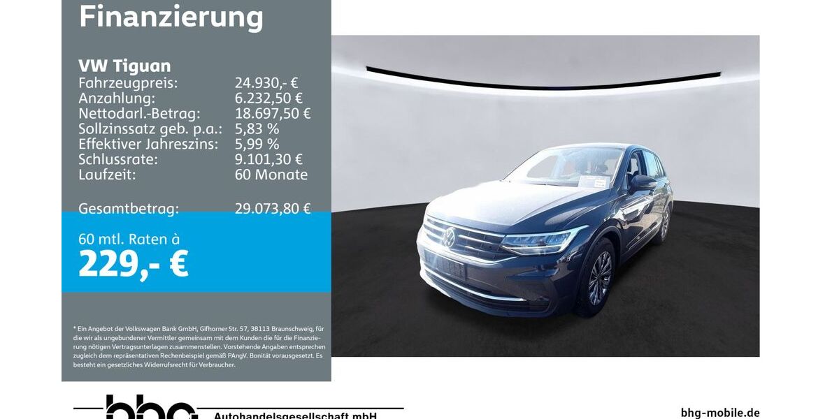 VW Tiguan 83.275 km 24.930 &euro; Ettlingen 76275