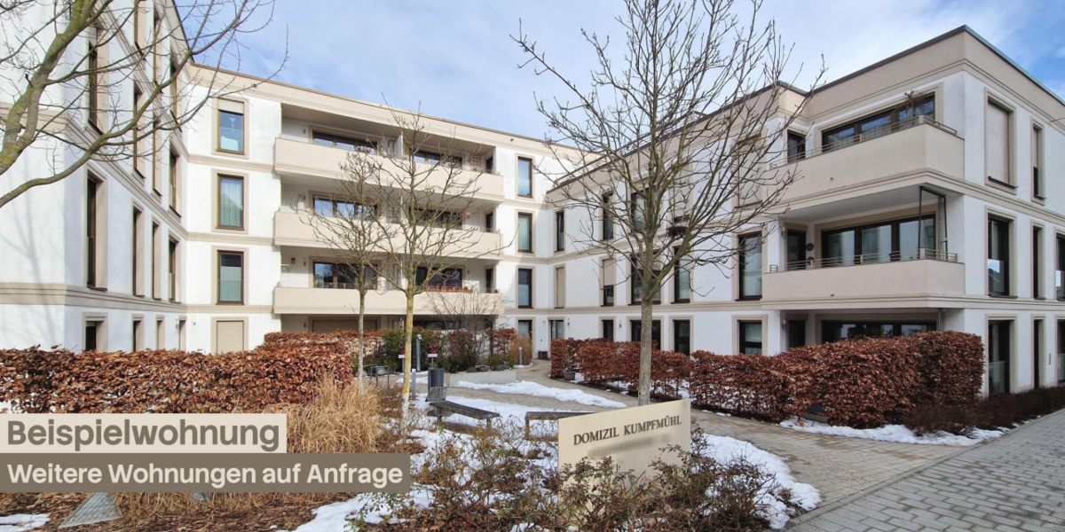 Etagenwohnung Regensburg Ganghofersiedlung - 2 Zimmer, 57 m&sup2;, 350.000&euro; | Angebot:26408933