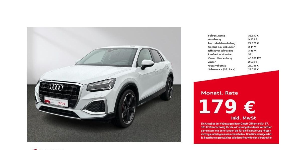 Audi Q2 9.073 km 36.390 € Bielefeld 33609
