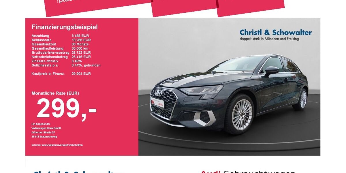 Audi A3 13.188 km 29.904 &euro; Freising 85356