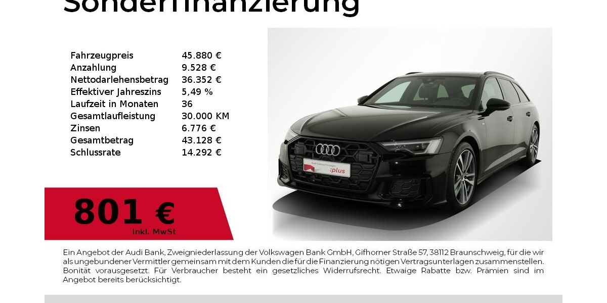 Audi A6 9.999 km 43.980 &euro; Nürnberg 90441