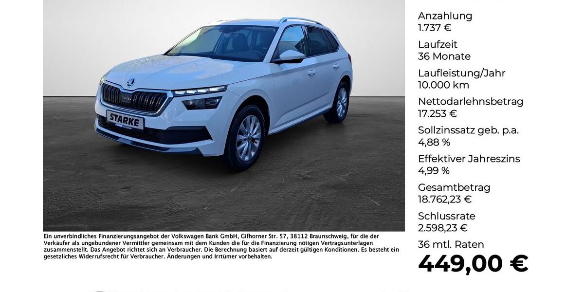 Skoda Kamiq 68.471 km 17.490 &euro; Osnabrück 49084