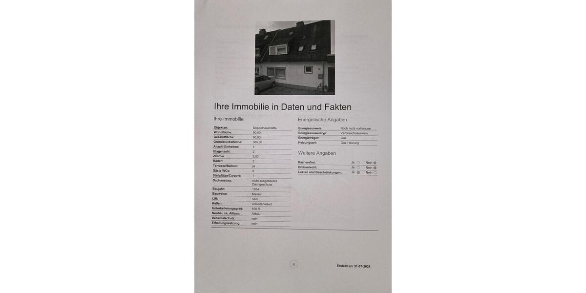 Doppelhaushälfte Siegen Weidenau - 9 Zimmer, 145 m&sup2;, 350.000&euro; | Angebot:24604502