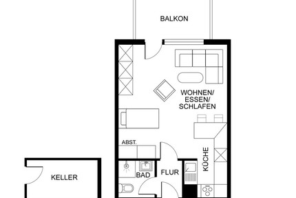 Kohlscheid – Klein, fein, renditestark: Vermietete Kapitalanlage mit Balkon - Wohnung Herzogenrath | Angebot:26905377
