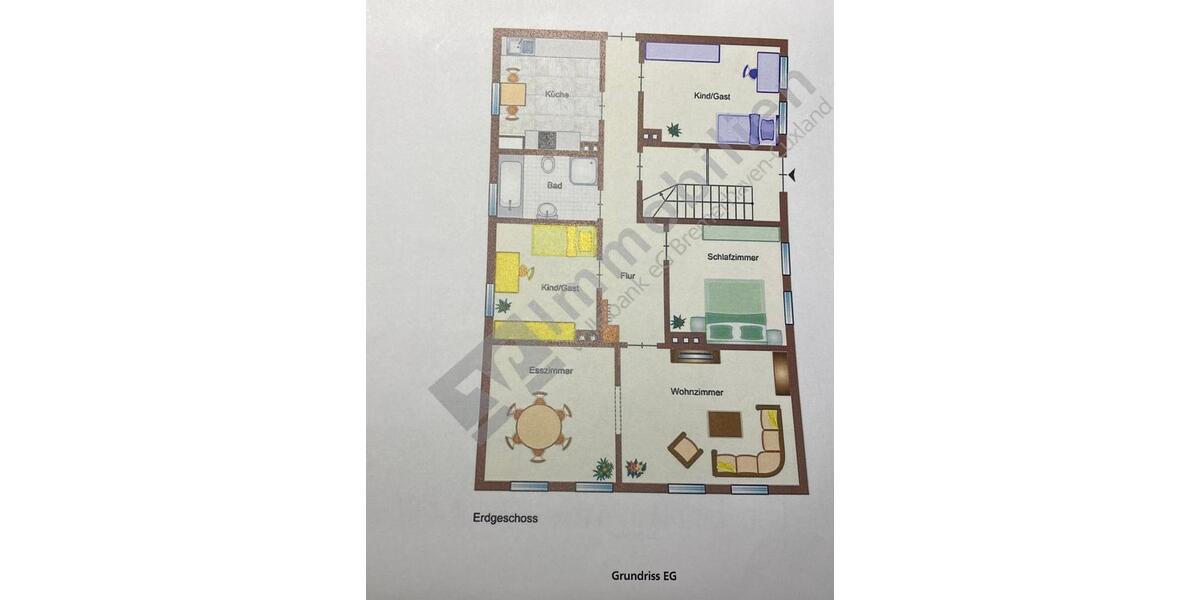 Etagenwohnung Bremerhaven Wulsdorf - 5 Zimmer, 110 m&sup2;, 825&euro; | Angebot:26412791