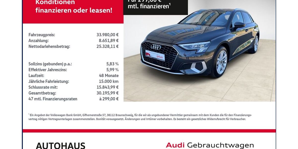 Audi A3 4.201 km 32.979 &euro; Bitterfeld-Wolfen 06749