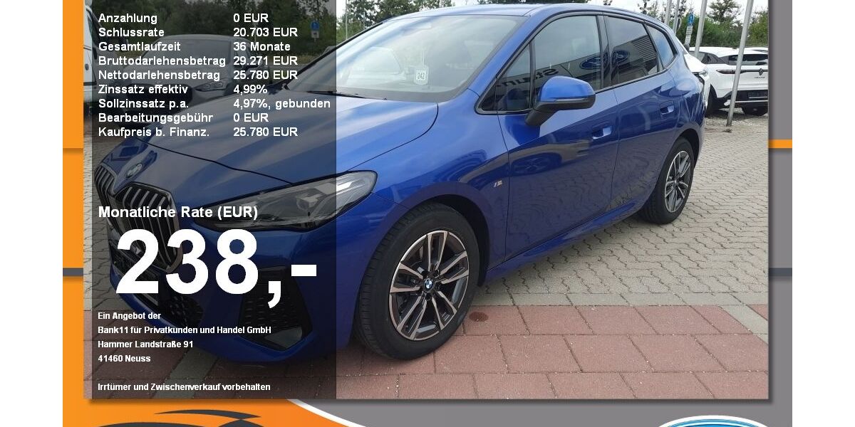 BMW 218 Active Tourer 25.590 km 25.780 &euro; Neustadt / Donau 93333