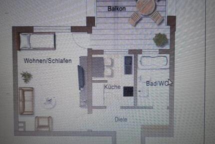 Apartment: 1 Zi.-Wohnung 51qm, 51381 Leverkusen, Am Weidenbusch zimmer