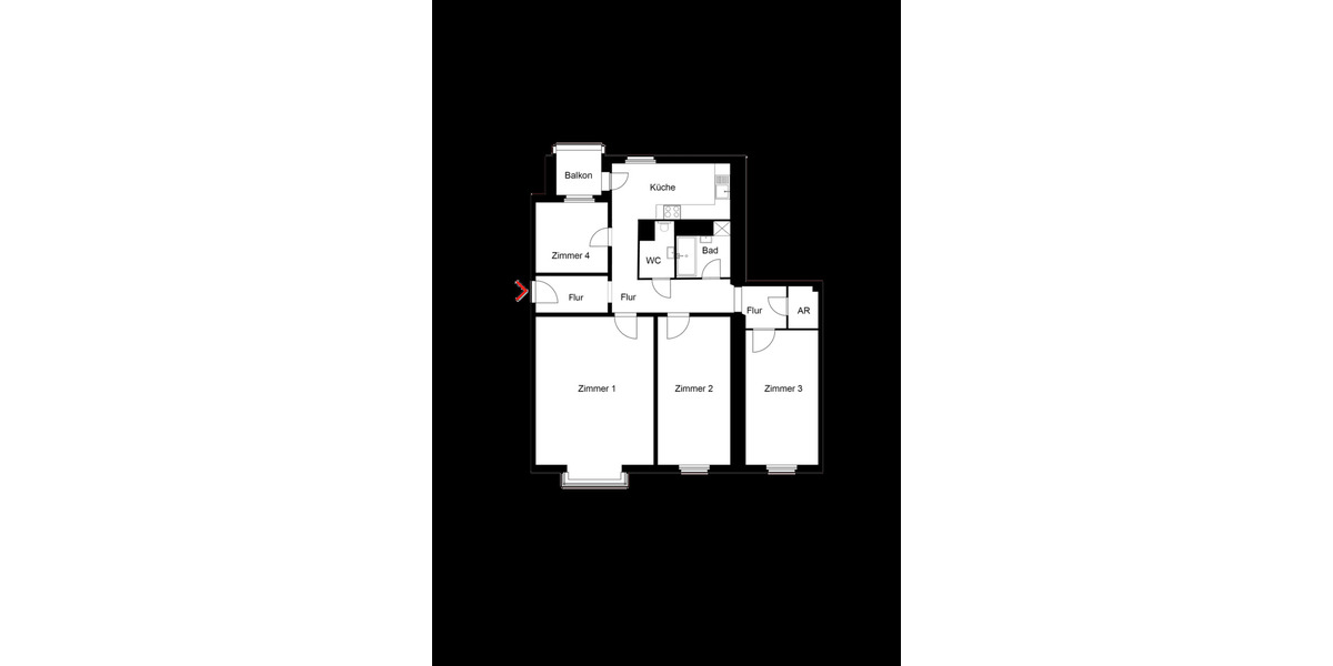 Etagenwohnung Berlin Mitte - 4 Zimmer, 105 m&sup2;, 698.000&euro; | Angebot:26857144