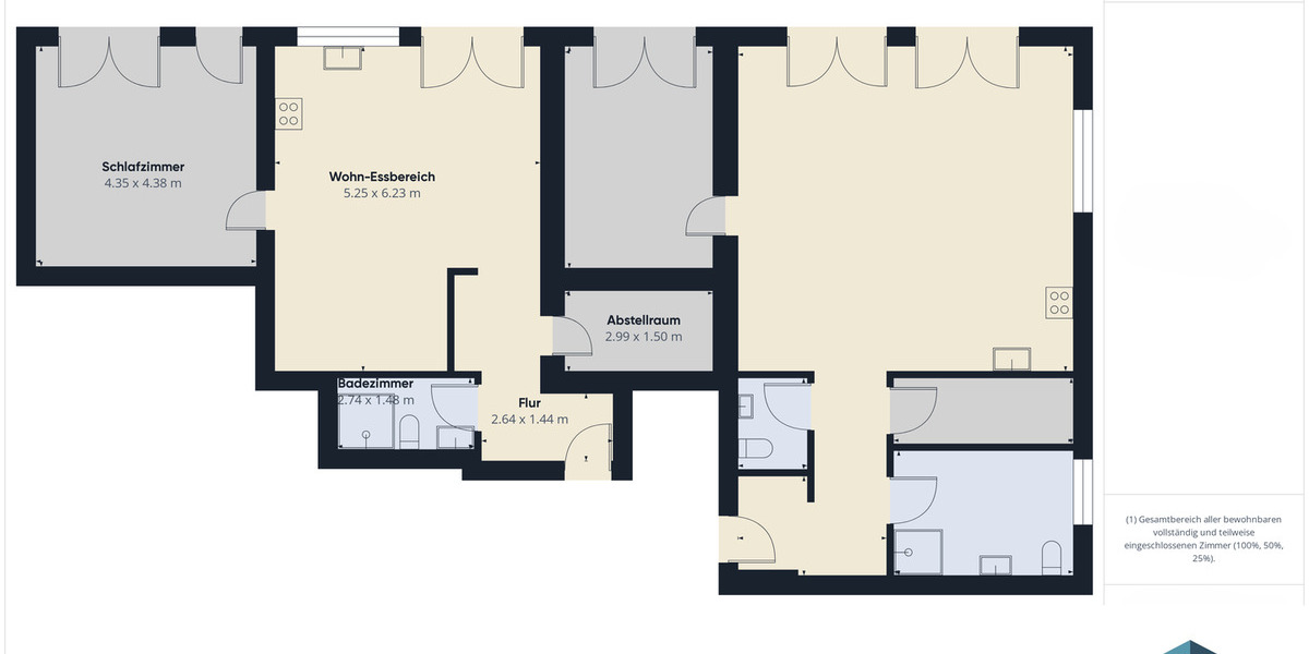 Etagenwohnung Idar-Oberstein Oberstein - 2 Zimmer, 70 m&sup2;, 229.000&euro; | Angebot:25681160