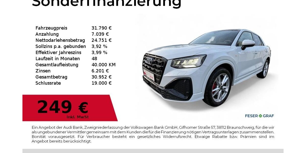 Audi Q2 6.465 km 31.790 &euro; Dessau-Roßlau 06844
