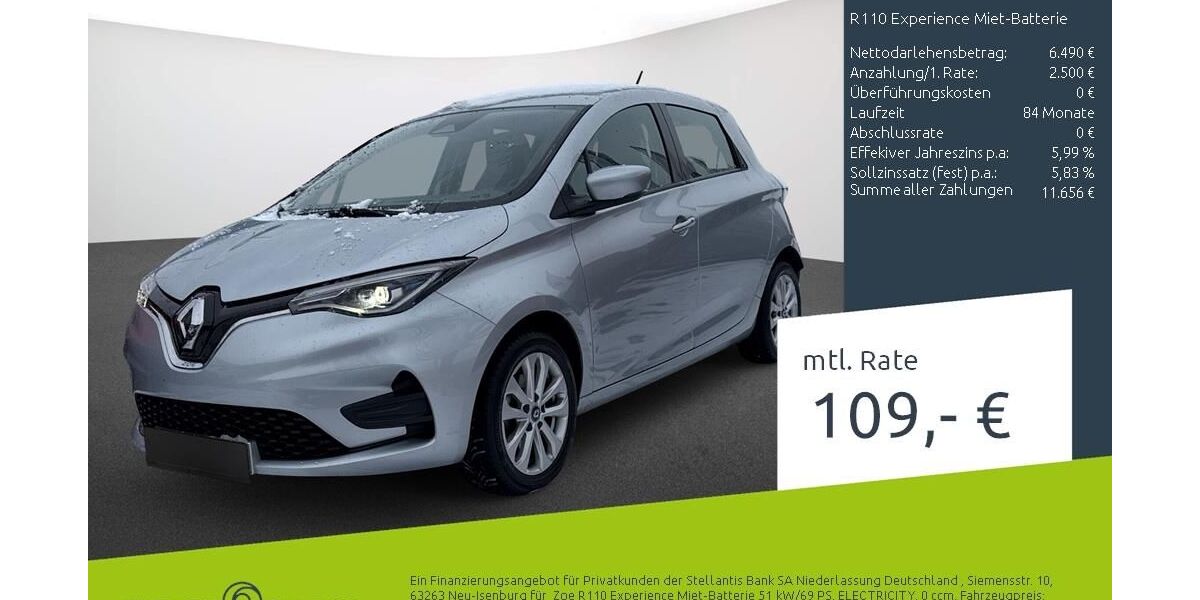 Renault ZOE 69.228 km 8.444 &euro; Ahaus 48683