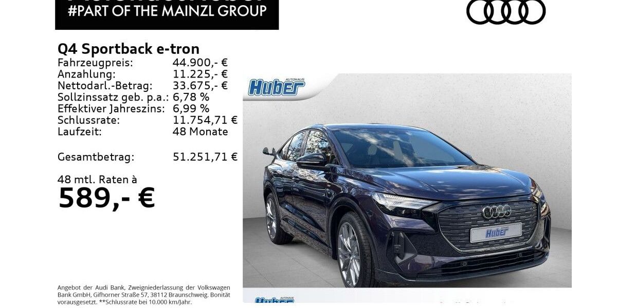 Audi Q4 e-tron 23.500 km 44.900 &euro; Bad Reichenhall 83435